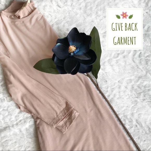 Blush Tunic Dress 3/4 Sleeve w/Pockets - Picture 2 of 6